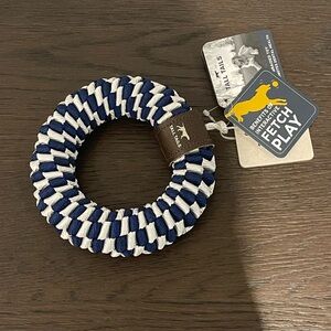 New! Tall Tails Blue and White Rope Dog Toy
